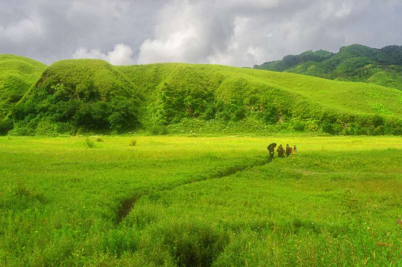 Lake with floating islands, representative of Loktak