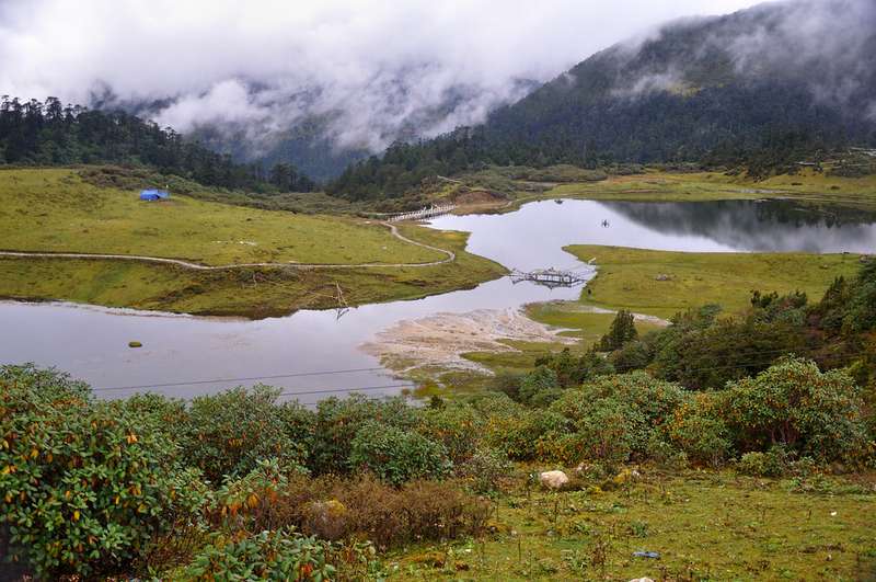 High glacial lake, representative of Tsomgo